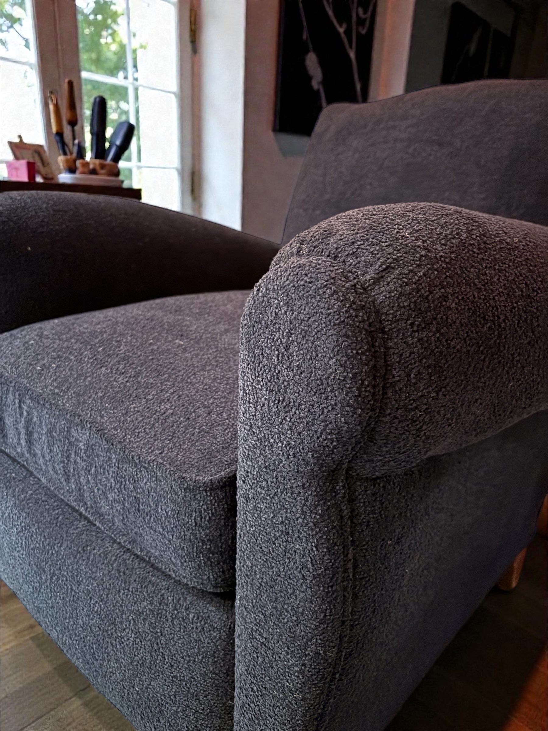Fauteui Club et tissu Designers Guild Lyon - Atelier Anne Lavit