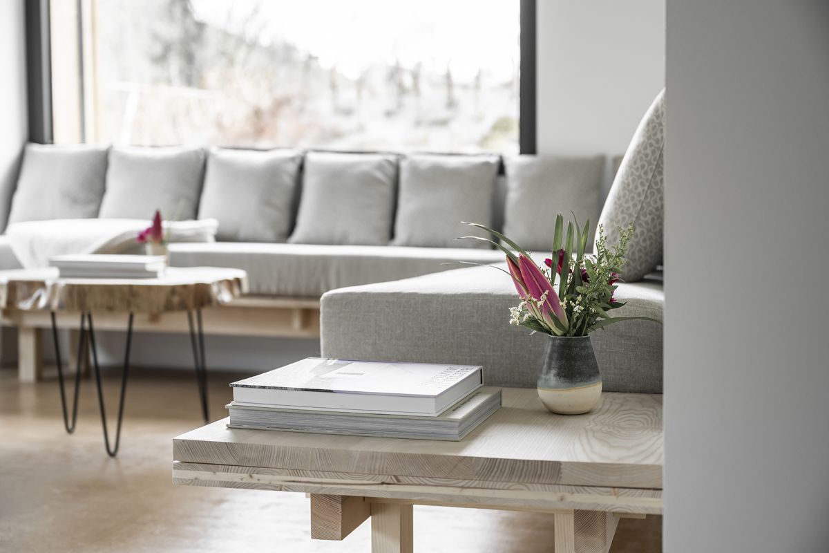 Banquettes et coussins en tissus recyclé Designers Guild