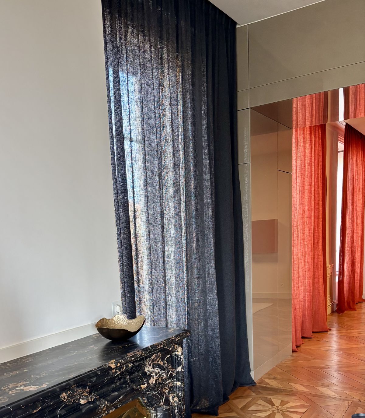 Confection de rideaux et voilages sur mesure Pierre Frey et Casamance - Atelier Anne Lavit Lyon